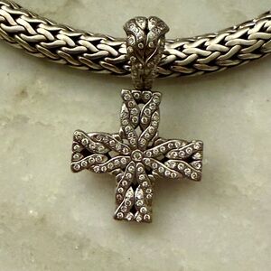 John Hardy Diamonds & Silver Ornate Cross (not the necklace)